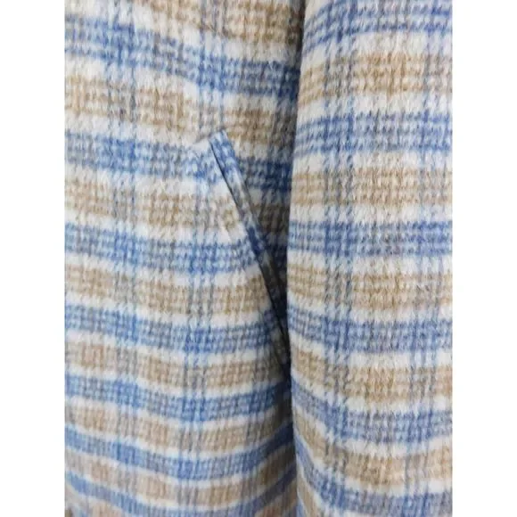 Cotton On 2 Button Plaid Long Coat NWT Size 12 - Picture 8 of 14